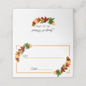 De fall verlaat Autumn de Kleuren personaliseren d (Buitenkant ongevouwen)