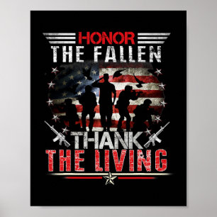 De Fallen Veteran Thereed Militaire Steun M Poster