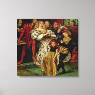 De familie Borgia, 1863 Canvas Afdruk