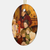 De familie Cratchit Keramisch Ornament (Links)