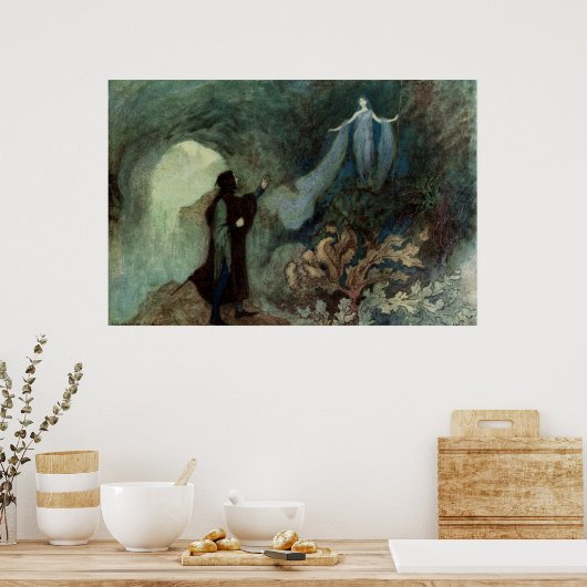 De familie doet een beroep op de prins poster (Keuken)