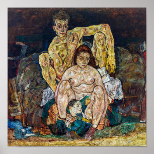 De Familie Egon Schiele Poster