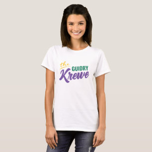 De familie Krewe voor Mardi Gras T-shirt