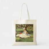 De familie Monet in hun tuin Edouard Manet Tote Bag (Voorkant)