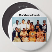 De familie Obama Ronde Button 6,0 Cm (Voorkant /achterkant)