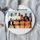 De familie Obama Ronde Button 6,0 Cm (In situ)