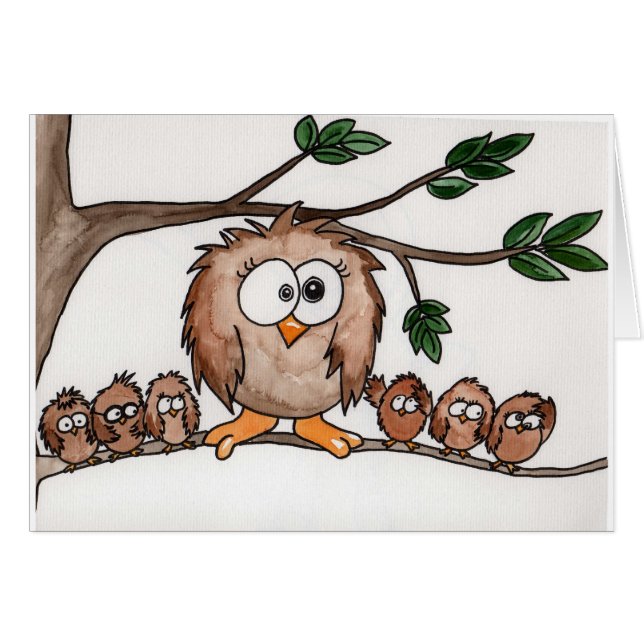 De familie Owl (Voorkant Horizontaal)