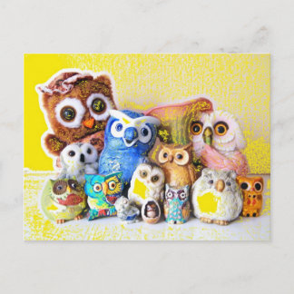De familie Owl Briefkaart