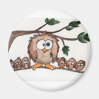 De familie Owl Magneet