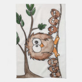 De familie Owl Theedoek (Verticaal)