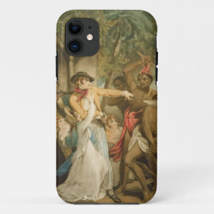 De familie Settling, aangevallen door Savages, geg iPhone 11 Hoesje
