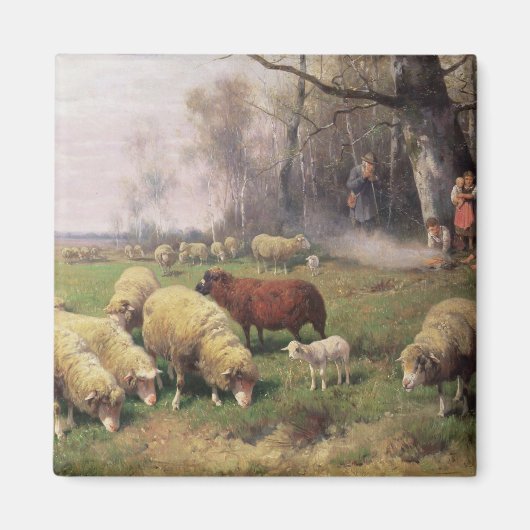 De familie Shepherd Magneet (Voorkant)