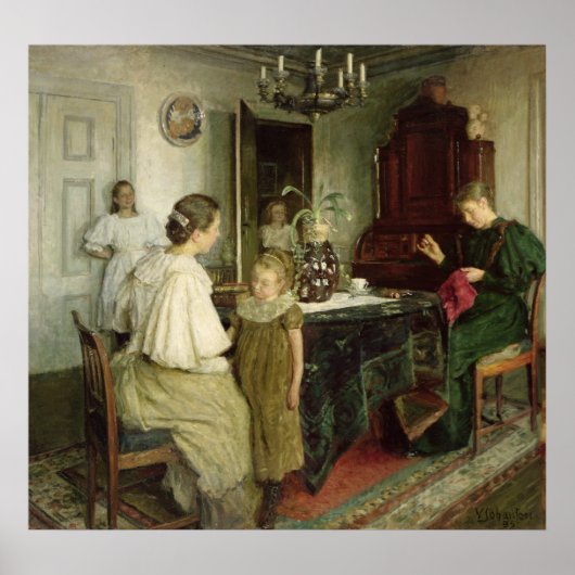 De familie van de kunstenaar, 1895 poster (Voorkant)