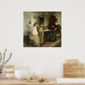 De familie van de kunstenaar, 1895 poster (Keuken)