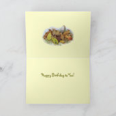 De Familie van de muis in de Bladeren - Gelukkige Kaart (Binnen)