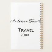 De familienaam reisvakantie avontuur voeg jaar toe planner (Achterkant)