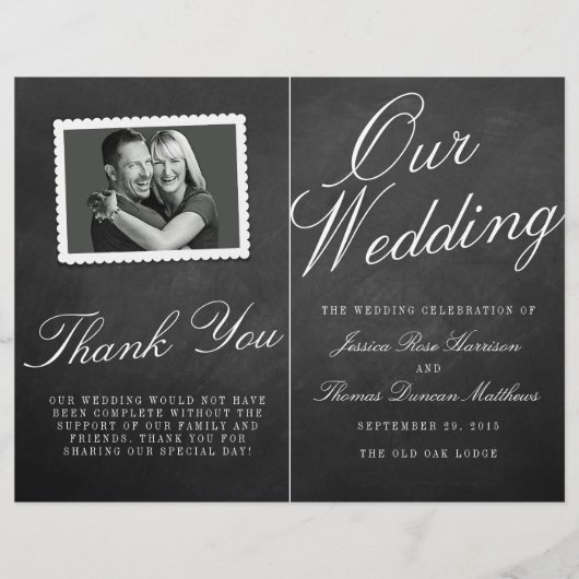 De Fancy Collecties van het Chalkboard Wedding (Voorkant)