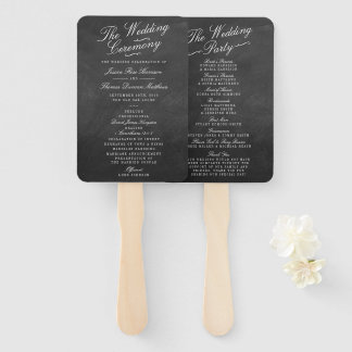 De Fancy Collecties van het Chalkboard Wedding Handwaaier