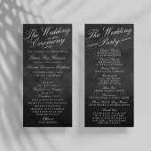 De Fancy Collecties van het Chalkboard Wedding Programma