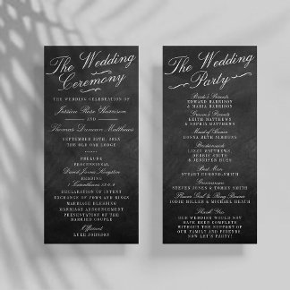 De Fancy Collecties van het Chalkboard Wedding Reclamekaart