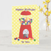 De Fantasie van Gumball Kaart (Gele Bloem)