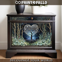 De fantasieboom van de liefde in de betoverde tuin