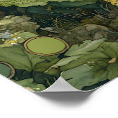 De fantasiekunst van het Enchanted Fairy Emerald F Poster (Hoek)