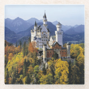 De fantasierijke Neuschwanstein is een van de drie Glazen Onderzetter