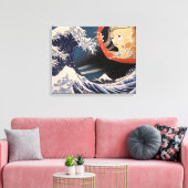 De fantoom bij de Grote Golf Canvas Afdruk (Insitu (Woonkamer))