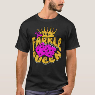 De Farkle Queen Gaming-familie T-shirt