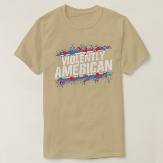 De Fat Electrice Violent American T-shirt (Design voorkant)