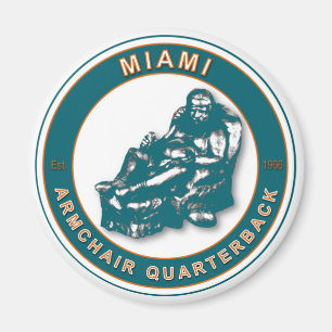 De fauteuil QB Miami Football magneet