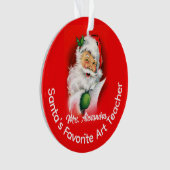 De favoriete aangepaste gepersonaliseerde leraar v ornament (voorkant)