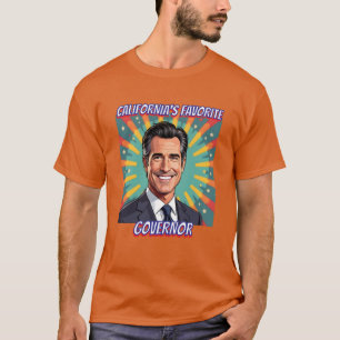 De favoriete gouverneur van Californië Gavin New T-shirt