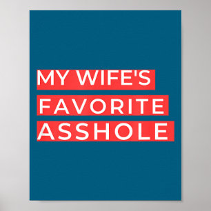 De favoriete grappige Valentijn partner echtgenoot Poster