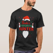 De favoriete jager van de Kerstman T-shirt (Voorkant)