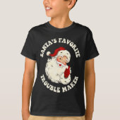 De favoriete probleemmaker van de Kerstman T-shirt (Voorkant)