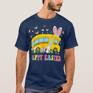De favoriete schoolbus van elke Bunny, Happy Eas T-shirt