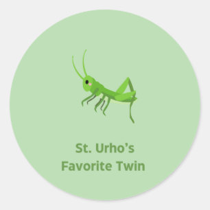 De favoriete tweeling van St. Urho Ronde Sticker