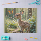 De fawn en de vlinder tissuepapier (Craft)