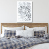 De Fay Melusine Canvas Afdruk (Insitu (Slaapkamer))