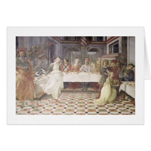 De feast van Herod (fresco) (zie ook 60432) (Voorkant Horizontaal)