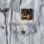 De feast vierkante button 5,1 cm (In situ)