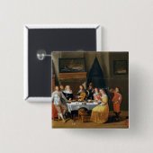 De feast vierkante button 5,1 cm (Voorkant /achterkant)