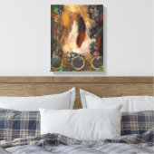 De Feather Canvas Print (Insitu (Slaapkamer))