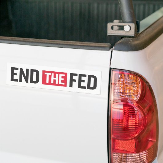 De Fed beëindigen Bumpersticker (Op Truck)