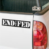De Fed beëindigen Bumpersticker (Op Truck)