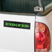 De Fed beëindigen Bumpersticker (Op Truck)