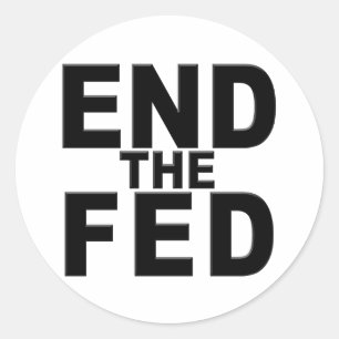 De Fed beëindigen Ronde Sticker