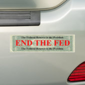 De Fed-Bumpersticker beëindigen Bumpersticker (Op auto)